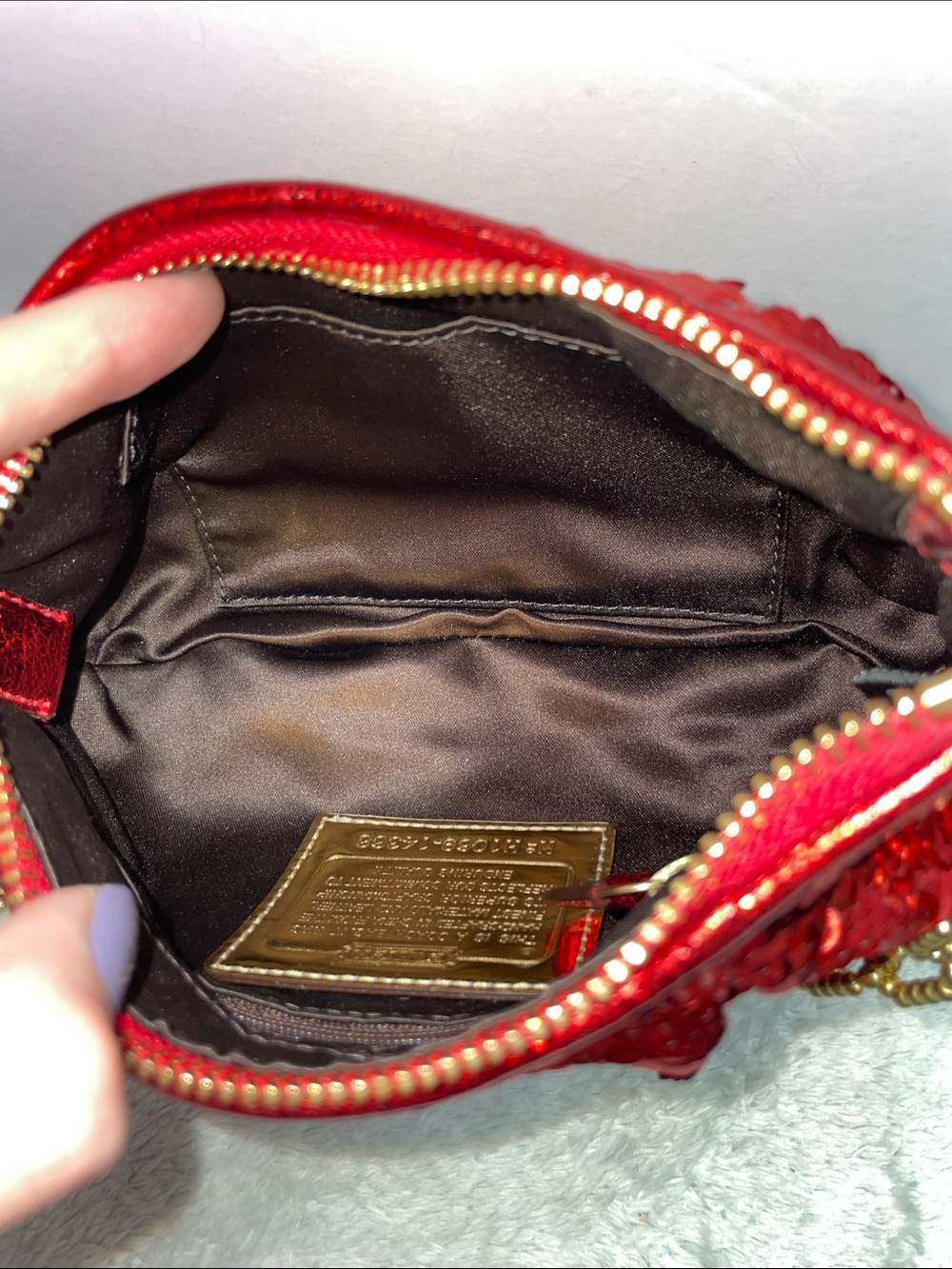 Coach Poppy ‘Occasion’ Sequin Small Shoulder Bag - Picture 8 of 11